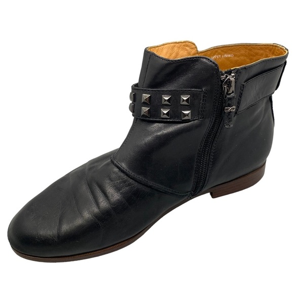 Earthies Treano Studded Black Leather Boots Booties Size 8B - Picture 5 of 11